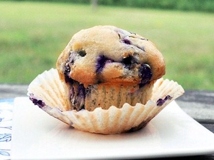 Fourth of July blueberry muffin
