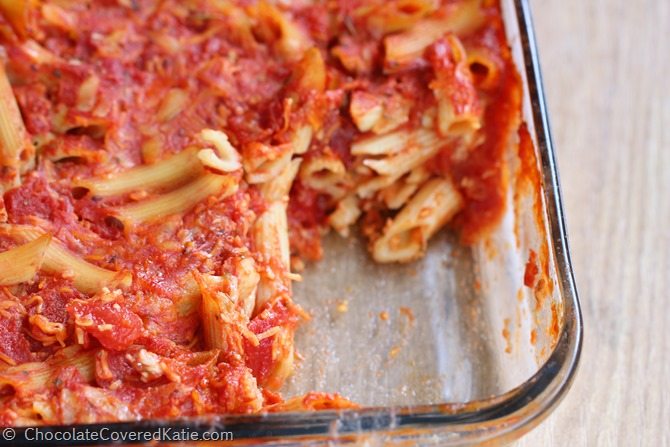 Five Minute Cheesy Baked Pasta Casserole