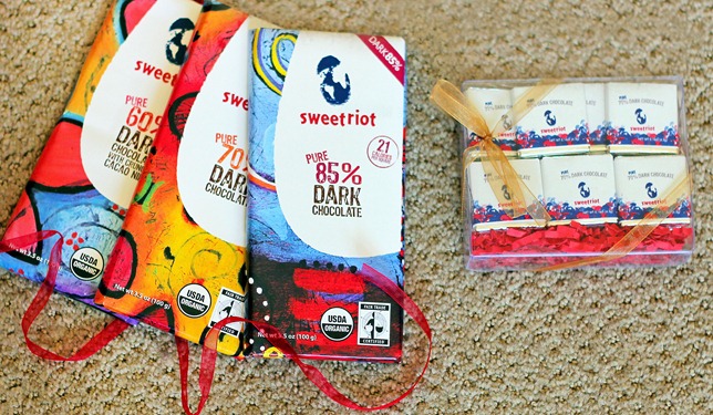 sweet riot chocolate bars