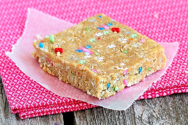 cake batter granola bars