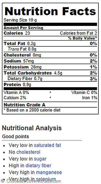 oats nutrition facts
