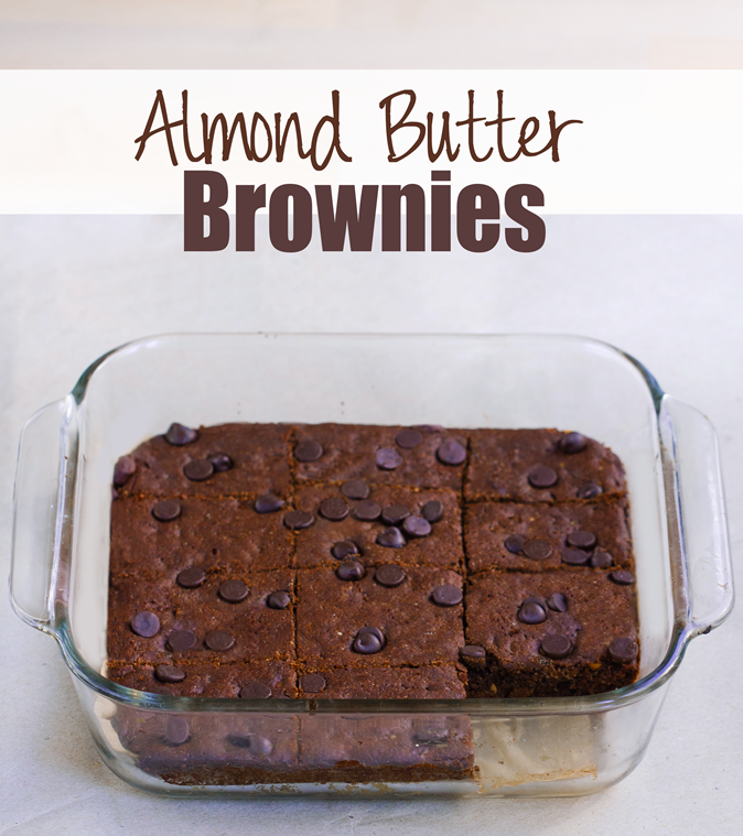 Almond Butter Brownies Flourless & Vegan