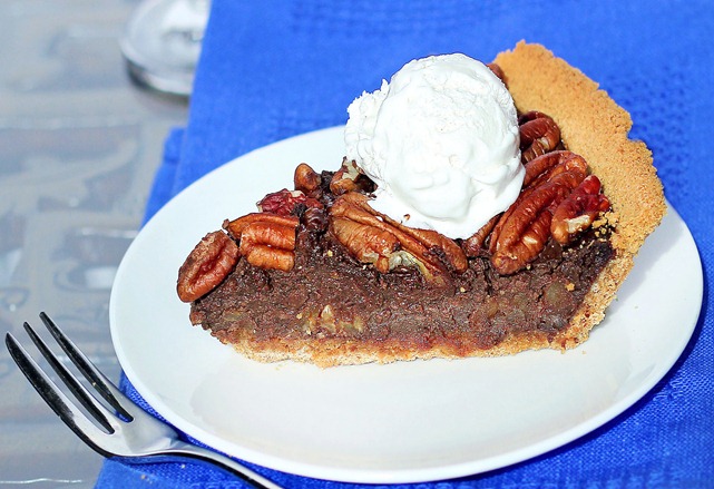 Healthy Chocolate Pecan Pie