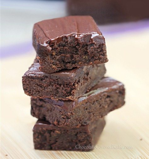 HEALTHY Chocolate Zucchini Fudge Brownies