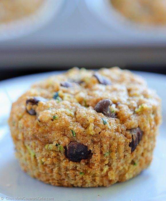 Chocolate Chip Zucchini Bread Muffins - healthy!